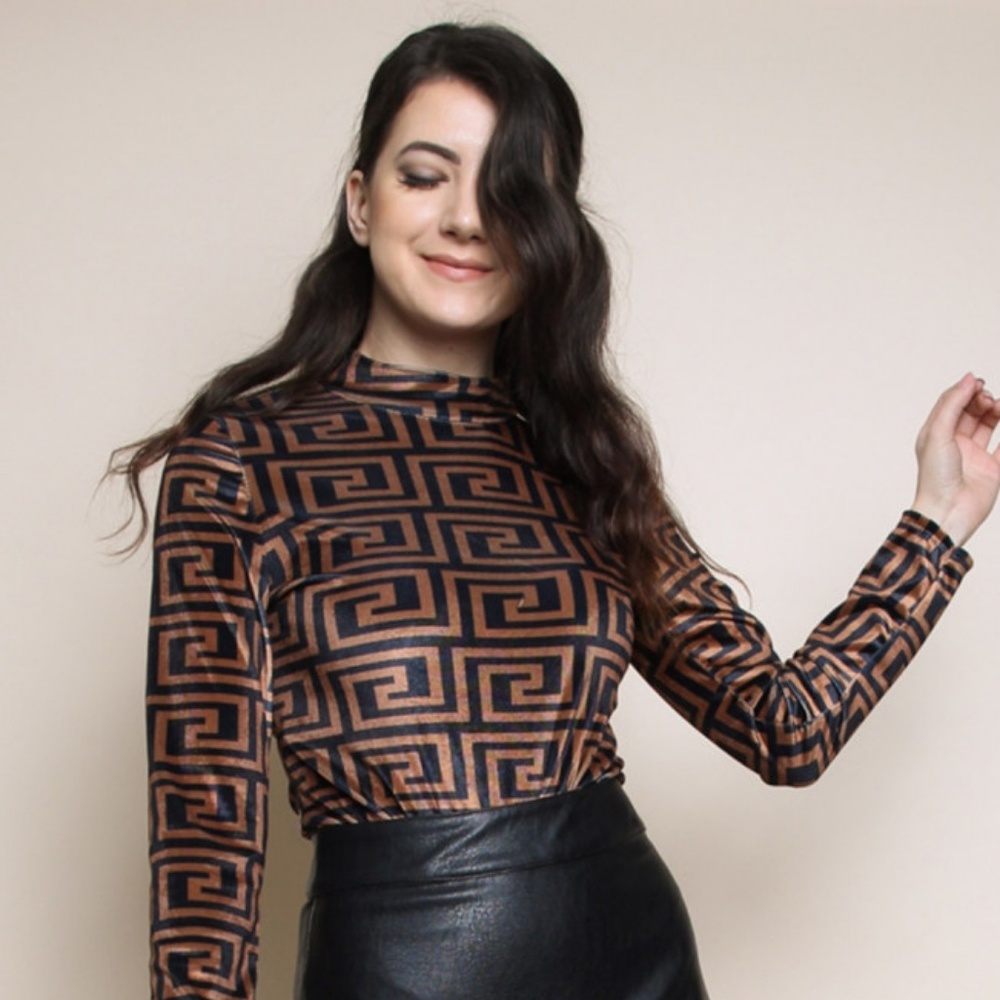 Geo Print Bodysuit